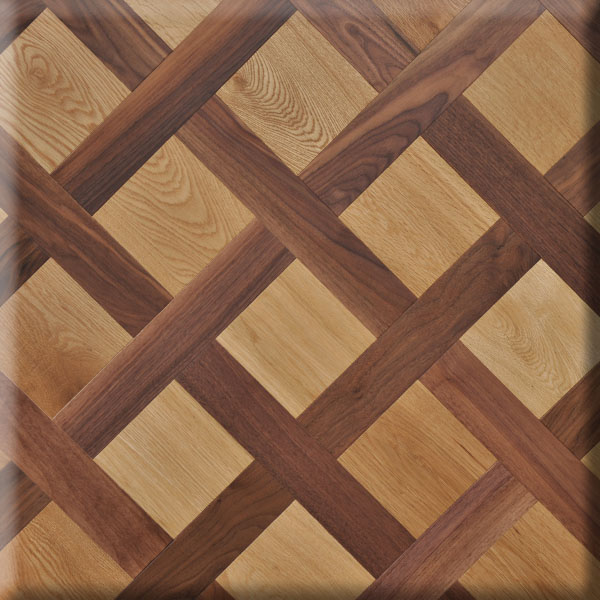 Basket Weave Oak Walnut